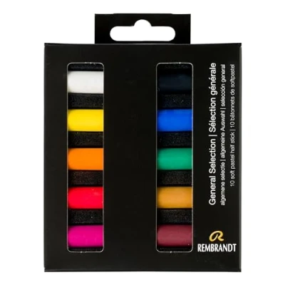 Abbildung von Artequipment Rembrandt Soft pastel set General Selection 10 half pastels