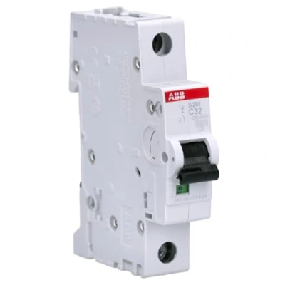 Abbildung von ABB S200 Leitungsschutzschalter Typ C, 1 polig 32A System Pro M Compact DIN Schienen Montage