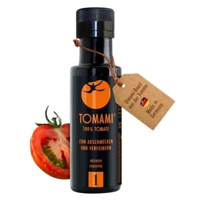 Abbildung von Tomami No.1 Umami Würzsauce 90ml 100% Tomate Vegan, Glutenfrei, Laktosefrei, Sojafrei Intensiv fruchtiger Geschmack Für Fleisch, Fisch &amp; Gemüse
