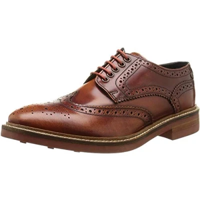Abbildung von Base London Woburn Hi Shine Brogue Leder Herren