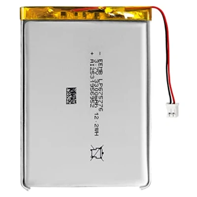 Abbildung von EEMB 3,7V Lipo Akku 3300mAh 675776 wiederaufladbarer Lithium Polymer Ionen mit JST Anschluss.Stellen Sie sicher, DASS die Polarität des Geräts vor dem Kauf Batterie übereinstimmt!!!