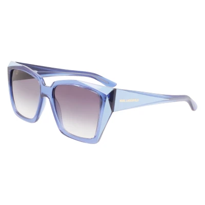 Abbildung von KARL Lagerfeld Sonnenbrille, Damen, Größe: 55, Azure