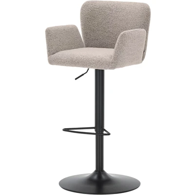 Abbildung von set one by Musterring Barhocker Salinas, mit Trompeten Säulengestell in schwarz, höhenverstellbar, 4 Farben