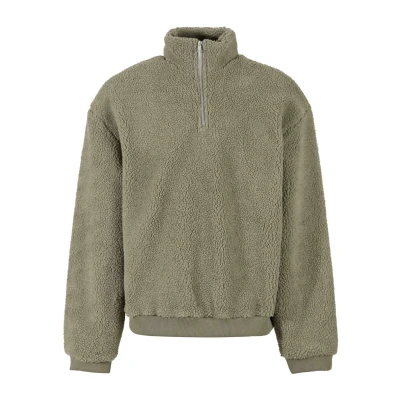 Abbildung von Urban Classics Troyer Fleecepullover, Herren, Größe: 4XL, Palegreen
