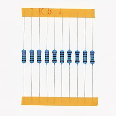 Abbildung von HUABAN 100 Stücke 0.5 Watts 1/2W 1K5 Ohm 1% Metallfilmwiderstand