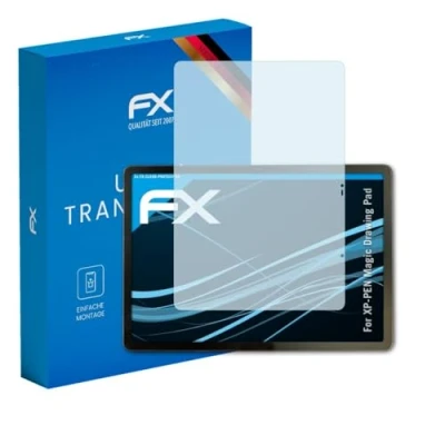 Abbildung von atFoliX Schutzfolie kompatibel mit XP PEN Magic Drawing Pad Folie, ultraklare FX Displayschutzfolie (2X)