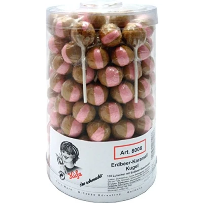 Abbildung von Küfa Erdbeer Karamell Kugel, 1er Pack (1 x 100 Stück)