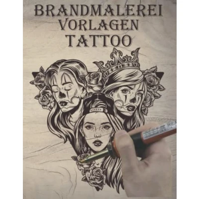 Abbildung von Brandmalerei Vorlagen: Vorlagebuch für Motiven zur Thema TATTOO