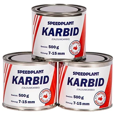 Abbildung von Karbid 1,5 kg (3x 500g) Carbid Kabit Kabitt karbitt Karbit kleine Körnung 7 15mm 3 Dosen