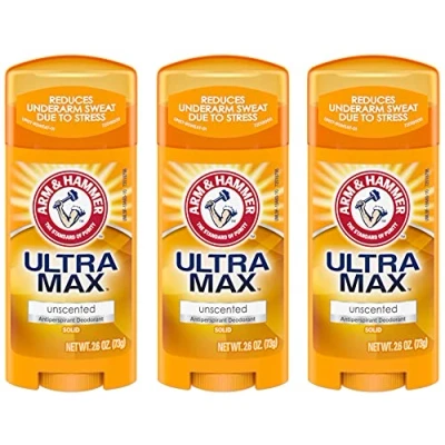 Abbildung von ARM &amp; HAMMER ULTRAMAX Anti Transpirant Deodorant Fest Unscented 2,60 Unzen (3er Pack)