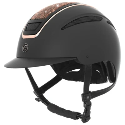 Abbildung von Covalliero Reithelm Elite Rose Gold Schwarz
