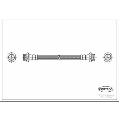 Abbildung von CORTECO 19033027 Bremsschläuche Hinterachse 216 NISSAN: MICRA 2