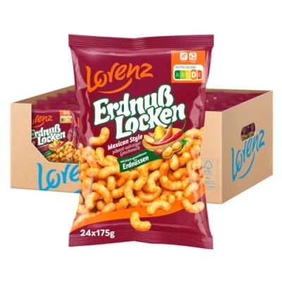 Abbildung von Lorenz Snack World ErdnußLocken Mexican, 24er Pack (24 x 175 g)