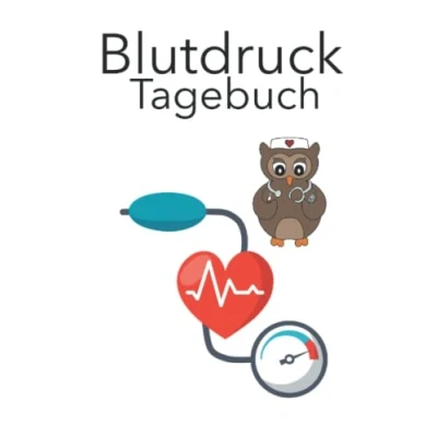 Abbildung von Blutdruck Tagebuch: messen und dokumentieren ein Buch zum Aufschreiben deiner Blutdruckwerte