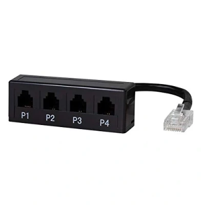 Abbildung von 2direct GmbH Logilink 4 Modularer Adapter Splitter Anschlüsse 1 * R45/4 Rj11,MP0036