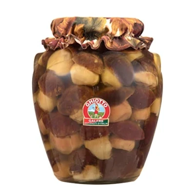 Abbildung von Ghiotto, Galfré Antipasti d&#039;Italia, Ganze Steinpilze in Öl, Ideal für Aperitifs, Vorspeisen oder Beilagen, 3 kg Format