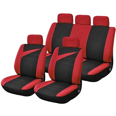 Abbildung von Peraline 1702 Universal Autositzbezug Bolt, Schwarz/Rot
