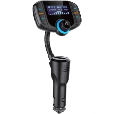 Abbildung von Renkforce Bluetooth® FM Transmitter mit Display KFZ Transmitter, inkl. Freisprechfunktion