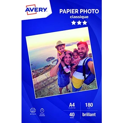 Abbildung von Avery 2741 Fotopapier glänzend A4 180 g/m² 40 Blatt