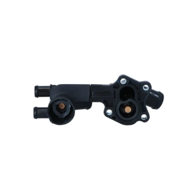 Abbildung von NRF 725148 Kühlwasserthermostat 80 mit Dichtring Gehäuse VOLKSWAGEN: GOLF 6, Caddy 3 Kombi, Polo V Schrägheck, SKODA: Octavia 2 Combi