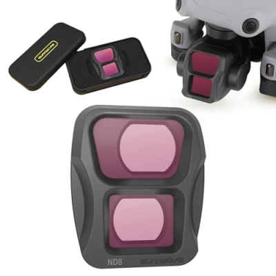 Abbildung von MotuTech Filter für DJI AIR 3 Objektivfilter, Neutraldichtefilter, UV Filter, Polarisationsfilter HD (ND8)