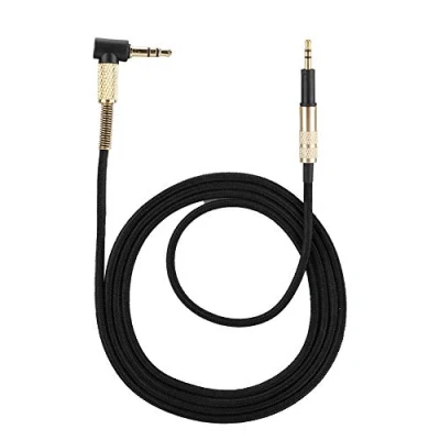 Abbildung von Tangxi Ersatz Audio Upgrade Kabel Geflochtene Kopfhörerkabel Fit für K450 K451 K452 K480 Q460 123cm ohne Mikrofon