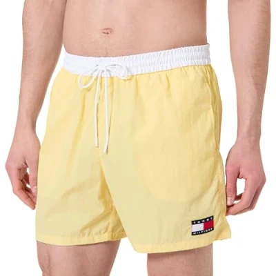 Abbildung von Tommy Hilfiger Heritage Medium Drawstring Badeshorts, Herren, Größe: Large, Citronella