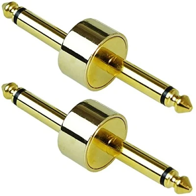 Abbildung von keepdrum ADA053 Pedal Connector für Gitarren Effekte Klinkenstecker 6,3mm 2 STÜCK