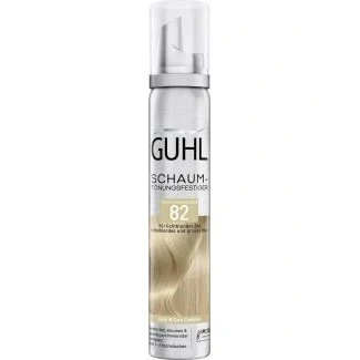 Abbildung von Guhl Schaum Tönungsfestiger Farbe 82 Hell Goldblond Für lichtblondes und mittelblondes graues Haar Sanfter Halt, Volumen Farbglanz Hält 1 bis 3 Haarwäschen