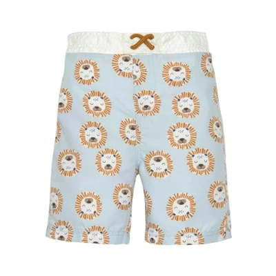 Abbildung von LÄSSIG Baby Kinder UV Badehose Badeshort mit integrierter Schwimmwindel/Board Shorts Lion powder blue, 25 36 Monate, Größe: 98