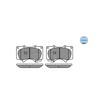 Abbildung von MEYLE 025 240 2417/W Bremsbelagsatz ORIGINAL Quality Vorderachse mit akustischer Verschleißwarnung Anti Quietsch Blech TOYOTA: HILUX 3 Pick up