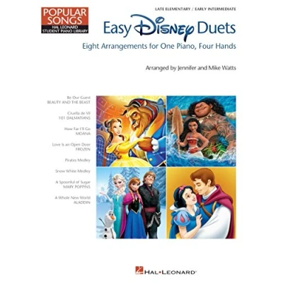 Abbildung von Easy Disney Duets: Eight Arrangements For One Piano, Four Hands (Book): Noten, Sammelband für Klavier (Hal Leonard Student Library: Popular Songs)