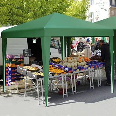 Abbildung von YITAHOME 3X3Meter Outdoor Pop Up Pavillon Mit Seite Faltpavillon, Wasserdichter Faltbarer Gartenpavillon Für Alle Jahreszeiten Camping Anti uv Kostenlosen Höhenverstellbaren Party Märkte