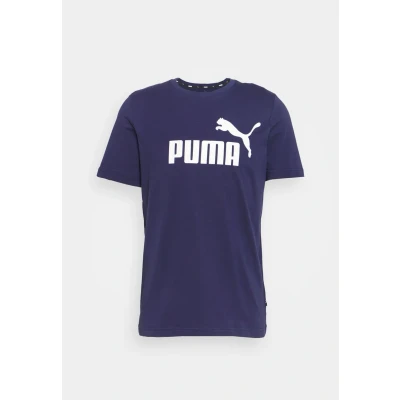 Abbildung von Puma LOGO Tshirt print, Herren, Größe: Large, New navy