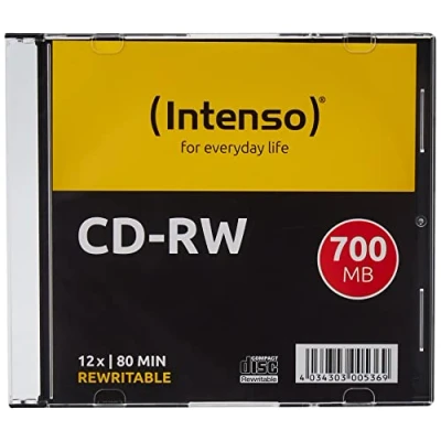 Abbildung von Intenso CD RW 12x 10er SC Jewel Case