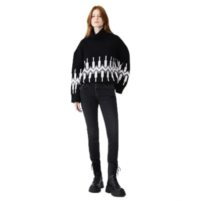 Abbildung von LTB Jeans Damen Aspen Y Schlank Fit mit Mittlere Taille und Reißverschluss in Schwarz aus Baumwollmischung Größe W26L30