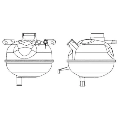 Abbildung von MAHLE ORIGINAL CRT 7 000S Ausgleichsbehälter ohne Kappe, Sensor OPEL: Corsa B Schrägheck