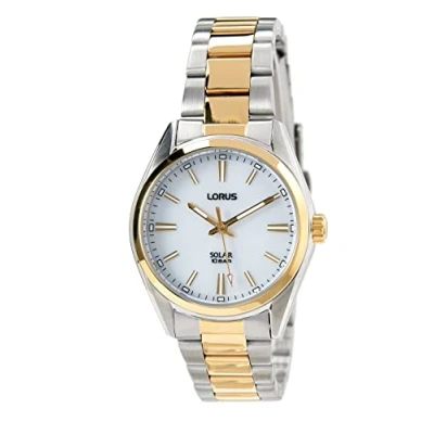 Abbildung von Lorus Herren Uhr Solar Goldauflage mit Metallband RY506AX9