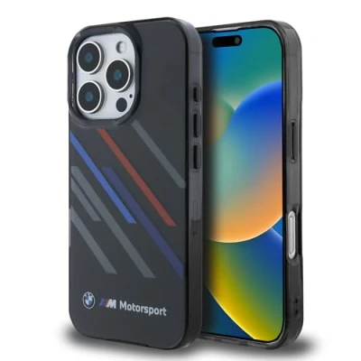 Abbildung von CG Mobile BMW BMHCP16X23HTRAK Hülle für iPhone 16 Pro Max 6.9&quot; Schwarz hardcase Motosport IML Random Stripes