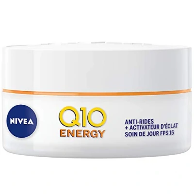 Abbildung von NIVEA Q10 Plus C Tagespflege entlastend Anti Falten + Energie LSF 15 (1x 50 ml), Aging Creme angereichert mit &amp; Vitamin C, Feuchtigkeitscreme, Gesichtspflege Damen