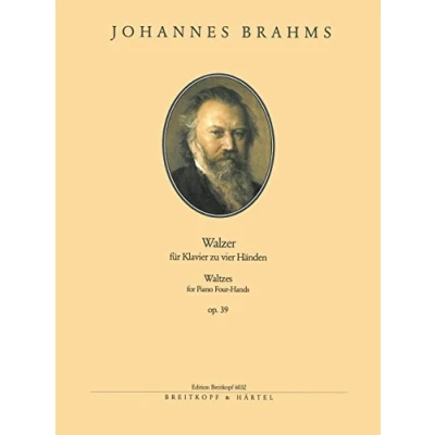 Abbildung von 16 Walzer op. 39 Breitkopf Urtext Ausgabe für Klavier vierhändig (EB 6032)
