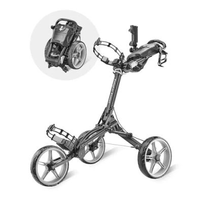 Abbildung von CaddyTek Caddylite Compact, Dunkelgrau Golf Push Pull Cart/Trolley, Black, Einheitsgröße