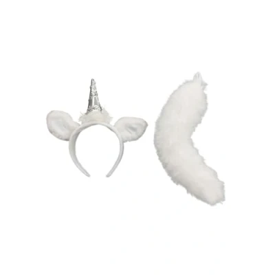 Abbildung von Elope Kostüm Einhorn Kostümset mit Schweif, Fabelhaftes Kostümzubehör für Erwachsene