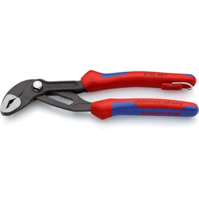 Abbildung von Knipex 87 02 180 T, Steckverbindungszange, 4,2 cm, 3,6 Chrom Vanadium Stahl, Kunststoff, Blau, Rot