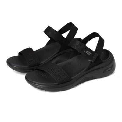 Abbildung von Skechers Damen GO Walk Arch FIT 2.0 Sandale, Black, 38 EU