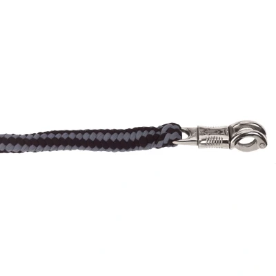Abbildung von Covalliero Führstrick Hippo Panikhaken Schwarz/Grau 200cm
