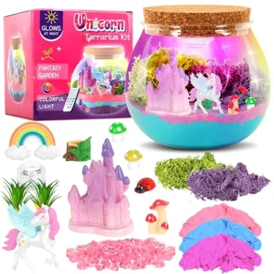 Abbildung von Withosent Einhorn Nachtlicht Mädchen, DIY Bastelset Kinder, Lampe Selber Basteln mit Fernbedienung, Geschenke für Jungen Mädchen Kinder ab 3, 4, 5, 6, 7 8 Jahren