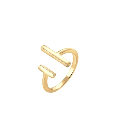 Abbildung von Elli Basic LOOK Ring, Damen, Größe: 54, Goldfarben