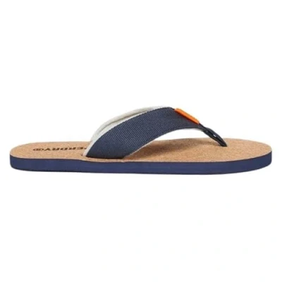 Abbildung von Superdry Herren Cork Graphic FLIP Flop Sandal, Lauren Navy, 44 EU