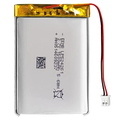 Abbildung von EEMB Lithium Polymer Akku 3,7 V 1500mAh 524261 Wiederaufladbarer Lipo mit JST Anschluss für VXI Blue Parrott bestätigen Sie die Polarität des Geräts und Anschlusses vor dem Kauf